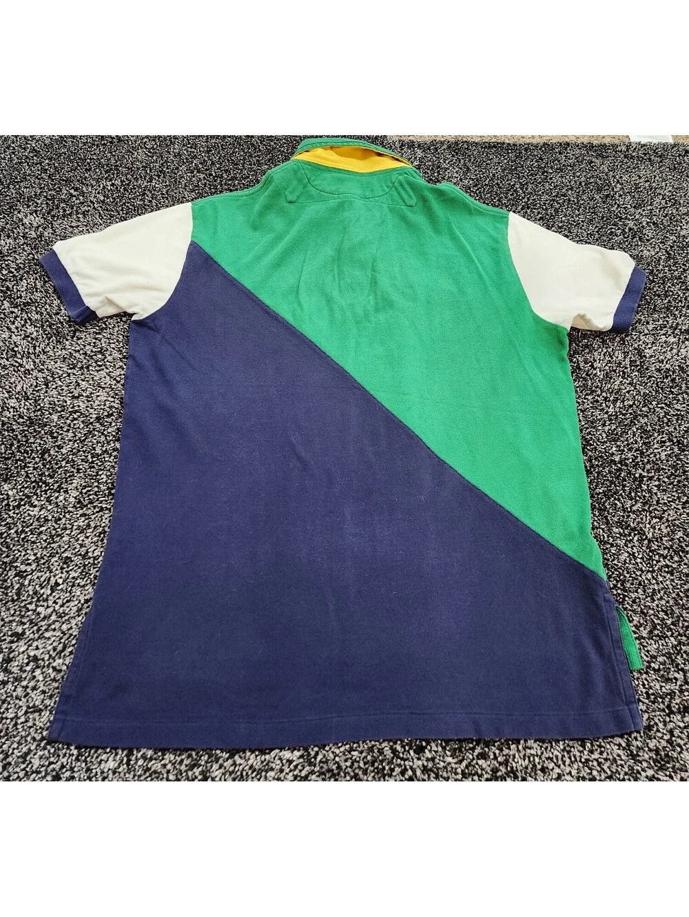 Vintage Polo Ralph Lauren Shirt Mens L Colorblock Cruiser Team 9 Rugby PRL Club
